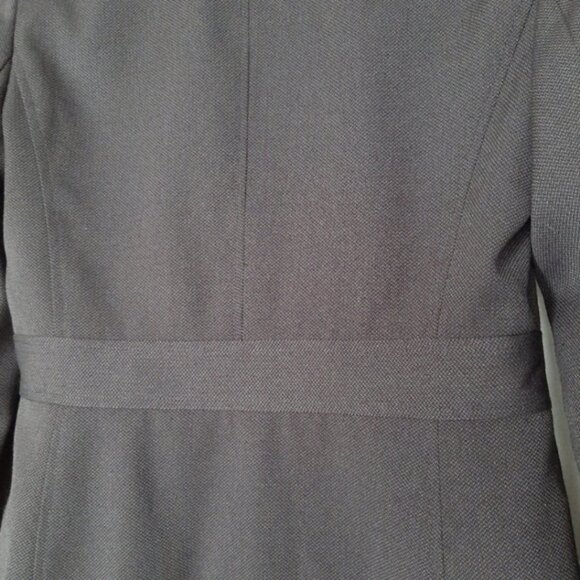 ANN TAYLOR Waist Defined Classic Blazer Suit Jacket Gray Sz 2 - Picture 8 of 8
